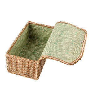 Planet Gates 21.5*12*9cm Desk Storage Box Bamboo Jewelry Box Phone Remote Control Case Cosmetic Organizer Home Office Organization
