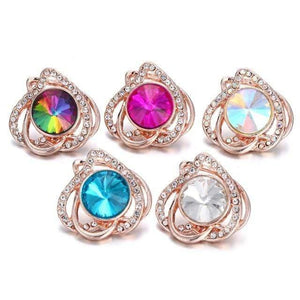 Planet Gates 21 6pcs/lot New Snaps Jewelry High Quality Love Heart  18mm Metal Snap Buttons DIY Charms Button Jewerly