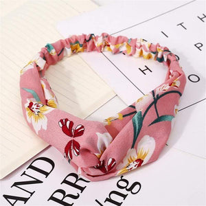 Fashion Floral Print Knot Women Headband Vintage Hairband Girls Headwear Leopard Headband  Hair Accessories