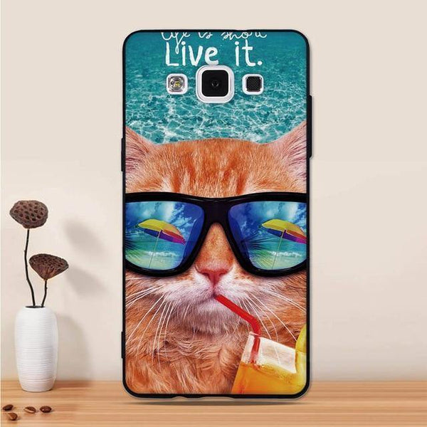 Planet Gates 21 For Samsung Galaxy A5 2015 Case Silicone Black 3D Cartoon Back Cover For Samsung Galaxy A5 2015 A500 Phone Case Funda Coque Capa