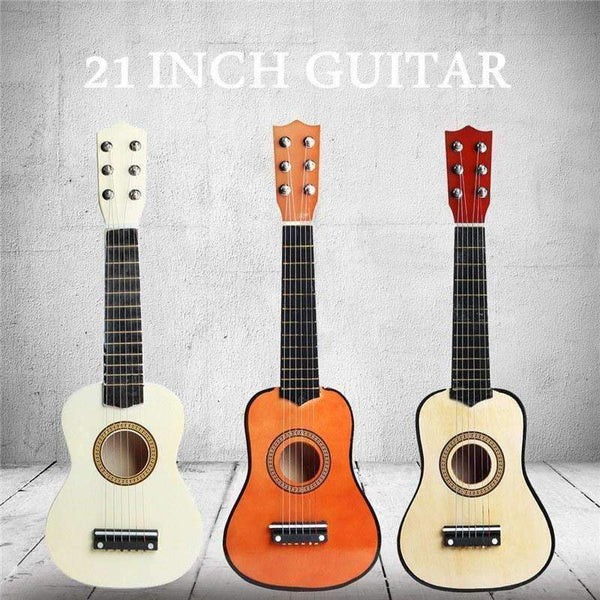 Planet Gates 21 Inch 6 String Beginners Practice Acoustic Guitar with Pick For Kids Children Stringed Musical Instruments Gift