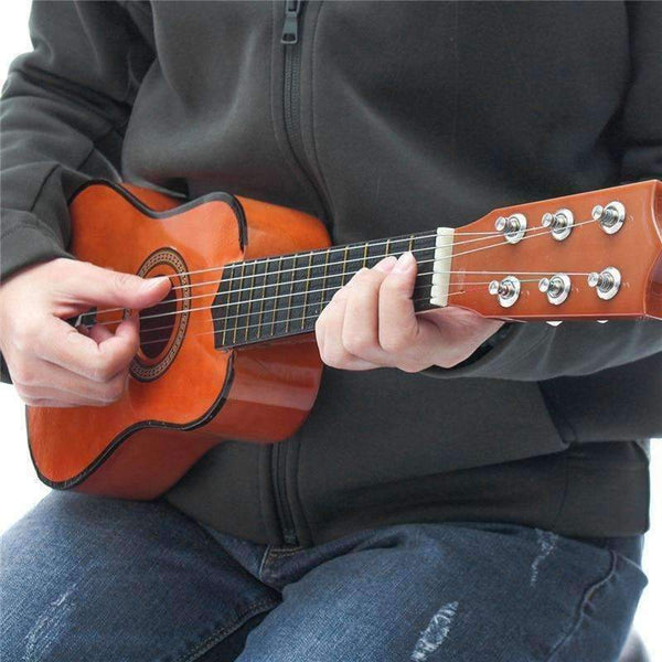Planet Gates 21 Inch 6 String Beginners Practice Acoustic Guitar with Pick For Kids Children Stringed Musical Instruments Gift