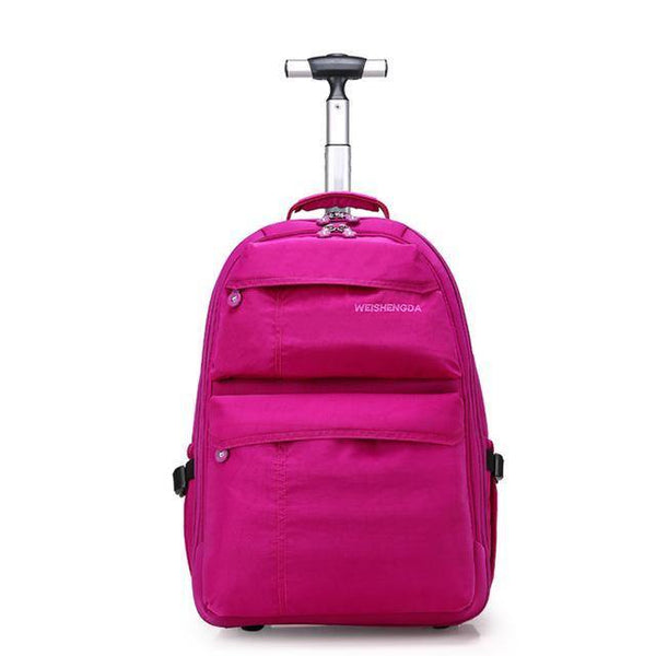 Planet Gates 21 inch red Travel Trolley Bags Women's Trolley Bag Multifunctional Trolley Backpack Travel Suitcase Board Chassis