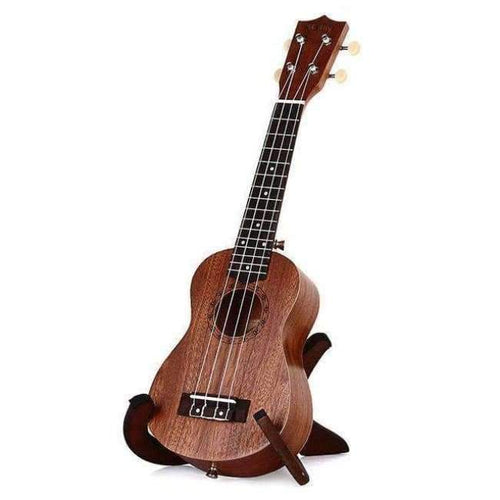 Planet Gates 21 Inch Ukulele Sapele Soprano Four Strings 15 Frets Natural Color Hawaii Guitar Wood Musical Laser Engraving Instrument Brown