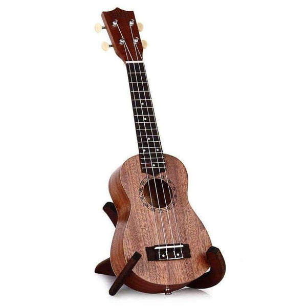Planet Gates 21 Inch Ukulele Sapele Soprano Four Strings 15 Frets Natural Color Hawaii Guitar Wood Musical Laser Engraving Instrument Brown