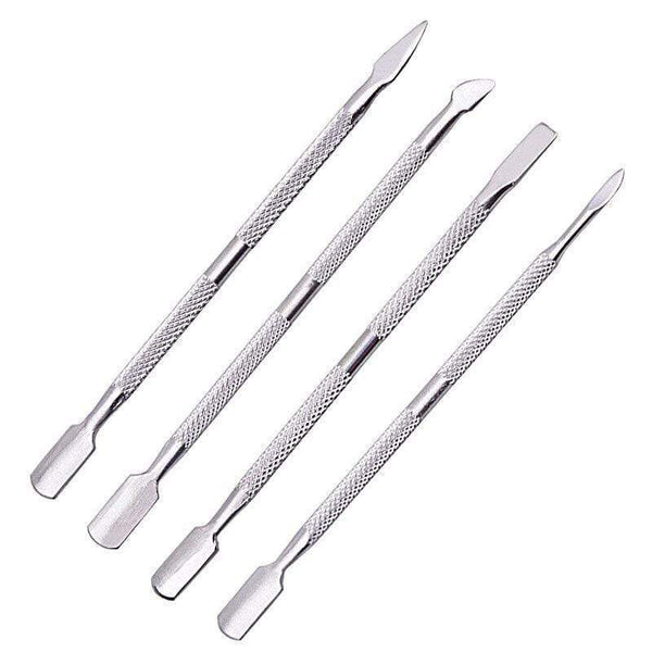 Planet Gates 21 Style Rainbow Stainless Steel Nail Cuticle Pusher Tweezer Nail Art Files UV Gel Polish Remove Manicure Care Groove Clean Tool