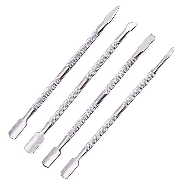 Planet Gates 21 Style Rainbow Stainless Steel Nail Cuticle Pusher Tweezer Nail Art Files UV Gel Polish Remove Manicure Care Groove Clean Tool