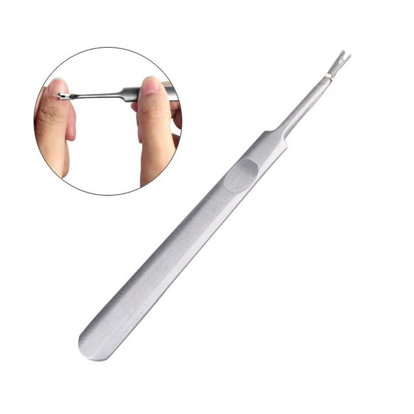 Planet Gates 21 Style Rainbow Stainless Steel Nail Cuticle Pusher Tweezer Nail Art Files UV Gel Polish Remove Manicure Care Groove Clean Tool