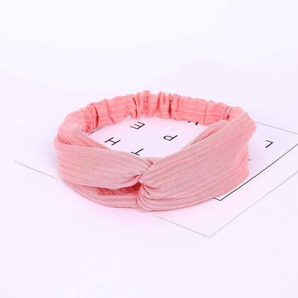 Women Summer Autumn Suede Headband Vintage Cross Knot Elastic Hair Bands Soft Solid Girls Hairband Hair Accessories