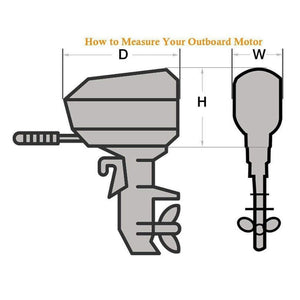 Planet Gates 210D Oxford Waterproof Rain Proof Universals Boat 15 30 60 100 150 175 250 PH Motor Cover Outboard Engine Protector Covers D49