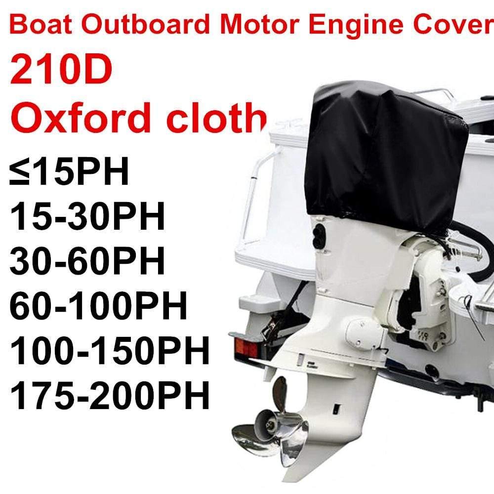 Planet Gates 210D Oxford Waterproof Rain Proof Universals Boat 15 30 60 100 150 175 250 PH Motor Cover Outboard Engine Protector Covers D49