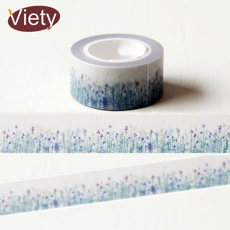 Planet Gates 211108 1 X 2cm*10m  Beautiful Lavender Washi Tape DIY Decorative Scrapbook Planner Masking Tape Adhesive Tape Stationery