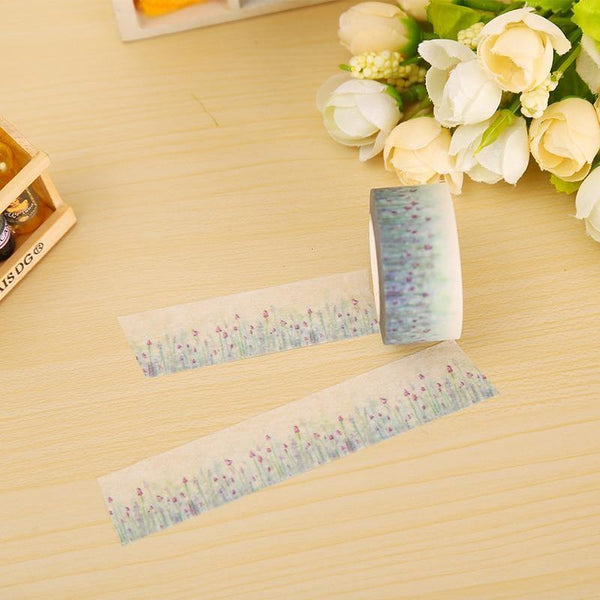 Planet Gates 211108 1 X 2cm*10m  Beautiful Lavender Washi Tape DIY Decorative Scrapbook Planner Masking Tape Adhesive Tape Stationery