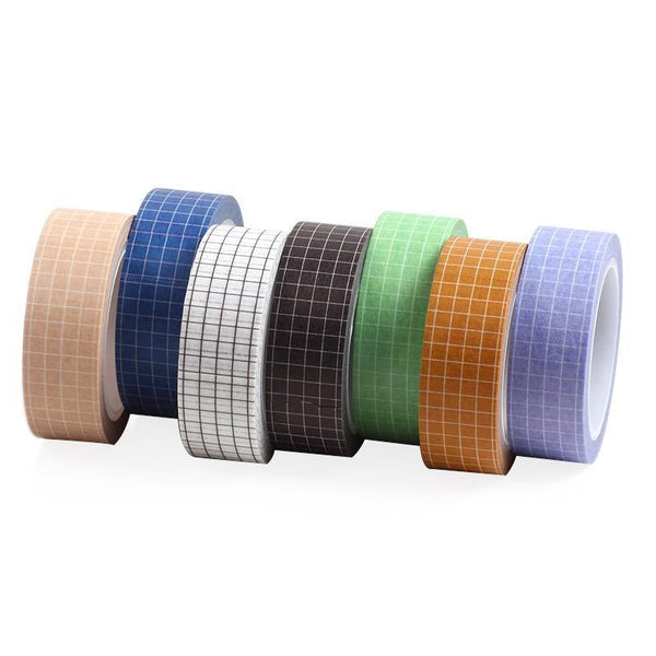 Planet Gates 211108 10M Black White Grid  Washi Tape Planner Adhesive Tape DIY Scrapbooking Sticker Label Japanese Masking Tape