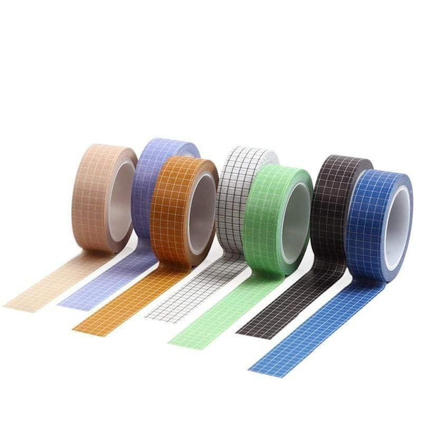 Planet Gates 211108 10M Black White Grid  Washi Tape Planner Adhesive Tape DIY Scrapbooking Sticker Label Japanese Masking Tape