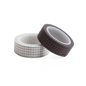 Planet Gates 211108 10M Black White Grid  Washi Tape Planner Adhesive Tape DIY Scrapbooking Sticker Label Japanese Masking Tape
