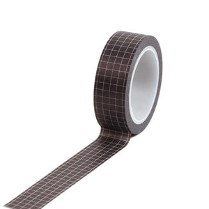 Planet Gates 211108 Black 10M Black White Grid  Washi Tape Planner Adhesive Tape DIY Scrapbooking Sticker Label Japanese Masking Tape