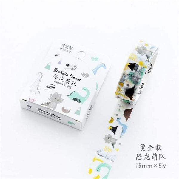 Planet Gates 211108 K Various Floral Foil Washi Tape DIY Decorative Masking Sticky Adhesive Tape For Scrapbooking & Phone Decoration