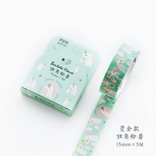 Planet Gates 211108 L Various Floral Foil Washi Tape DIY Decorative Masking Sticky Adhesive Tape For Scrapbooking & Phone Decoration