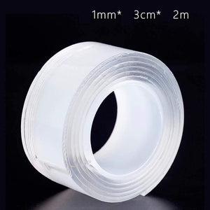 Planet Gates 211108 Thickness 1mm   Width 3cm   Length 2 M Creative Magic Tape Non-Marking Nano Tape Strong Nail-Free Double-Sided Adhesive Tape Washi Tape