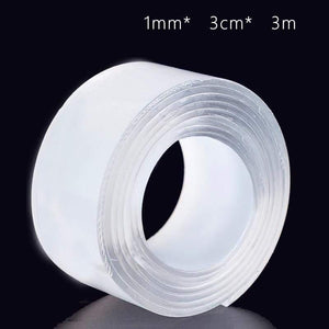 Planet Gates 211108 Thickness 1mm   Width 3cm   Length 3 M Creative Magic Tape Non-Marking Nano Tape Strong Nail-Free Double-Sided Adhesive Tape Washi Tape