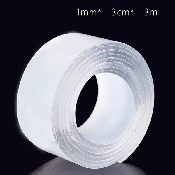 Planet Gates 211108 Thickness 1mm   Width 3cm   Length 3 M Creative Magic Tape Non-Marking Nano Tape Strong Nail-Free Double-Sided Adhesive Tape Washi Tape