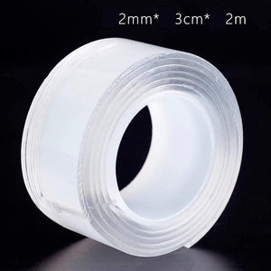 Planet Gates 211108 Thickness 2mm   Width 3cm   Length 2M Creative Magic Tape Non-Marking Nano Tape Strong Nail-Free Double-Sided Adhesive Tape Washi Tape