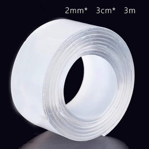 Planet Gates 211108 Thickness 2mm   Width 3cm   Length 3M Creative Magic Tape Non-Marking Nano Tape Strong Nail-Free Double-Sided Adhesive Tape Washi Tape