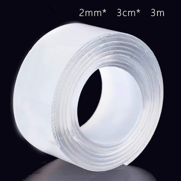 Planet Gates 211108 Thickness 2mm   Width 3cm   Length 3M Creative Magic Tape Non-Marking Nano Tape Strong Nail-Free Double-Sided Adhesive Tape Washi Tape