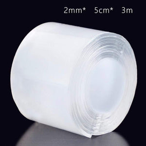 Planet Gates 211108 Thickness 2mm   Width 5cm   Length 3M Creative Magic Tape Non-Marking Nano Tape Strong Nail-Free Double-Sided Adhesive Tape Washi Tape