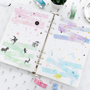 Planet Gates 211108 Various Floral Foil Washi Tape DIY Decorative Masking Sticky Adhesive Tape For Scrapbooking & Phone Decoration