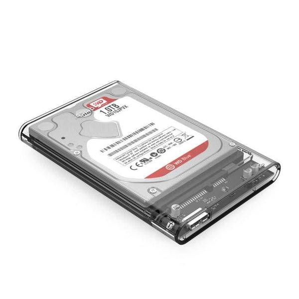 Planet Gates 2139U3 Hard Drive Enclosure 2.5 inch Transparent USB3.0 Hard Drive Enclosure Support UASP Protocol for 7-9.5 mm HDD