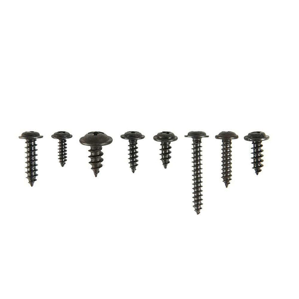 215/340pcs Pan Head Tapping Screw Cross Head M3/M4/M3.5/M4.8 Self Tapping Screw Set Assortment Kit Black Furniture Carbon Steel