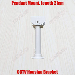 Planet Gates 21cm Pendant Mount CCTV Housing Bracket Indoor Outdoor Cable Protection Security Camera Ceiling Stand Support Aluminum Alloy