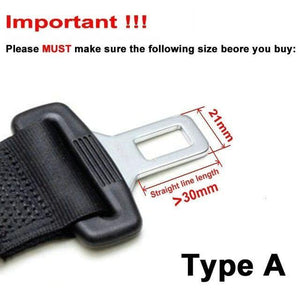 Planet Gates 21mm metal width E24 Safe Certification Car Seat Belt Extender Automotive Seatbelts Extension Safety Belts Clip Extenders For Cars - Black Grey