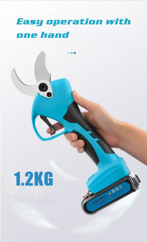 Planet Gates 21V Cordless Pruner Lithium-ion Pruning Shear Efficient scissors Bonsai Electric Tree Branches garden tools electric SC-8605