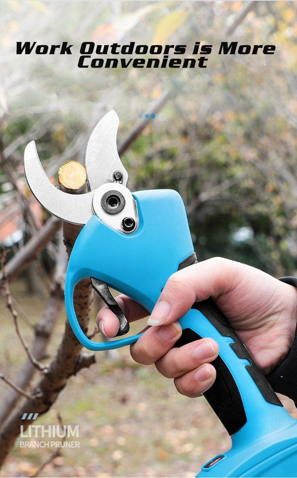 Planet Gates 21V Cordless Pruner Lithium-ion Pruning Shear Efficient scissors Bonsai Electric Tree Branches garden tools electric SC-8605