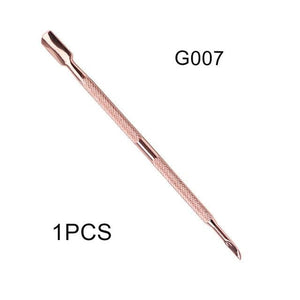 Planet Gates 22 21 Style Rainbow Stainless Steel Nail Cuticle Pusher Tweezer Nail Art Files UV Gel Polish Remove Manicure Care Groove Clean Tool