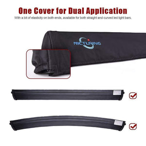 Planet Gates 22 32 42 52 inch LED Light Bar Cover Universal Straight & Curved Water resistant Dustproof Windproof Snowproof Protective Sleeve