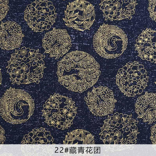Planet Gates 22 / 45X45cm  small piece Navy Cotton Fabric By Half Yards Japanese Sewing Fabric For DIY Kimono Handicraft Materials For Children TJ1023