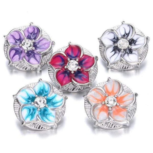 Planet Gates 22 6pcs/lot New Snaps Jewelry High Quality Love Heart  18mm Metal Snap Buttons DIY Charms Button Jewerly