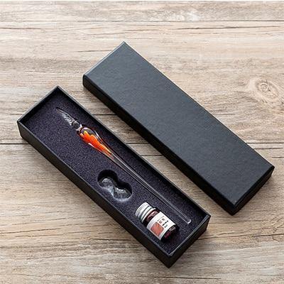 Planet Gates 22 Glass Dip Pen Signature Pen Fountain Pens Bussiness Offices School Stationery Gift Set Pen + Ink Set