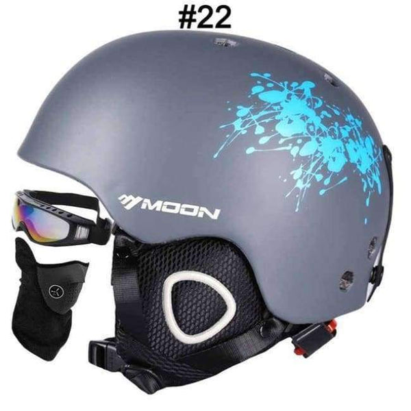 Planet Gates 22 Gray Ink / L Ski Helmet Ultralight CE Certification Integrally-molded Breathable Skateboard Ski Snowboard Helmet Size S/M/L/XL