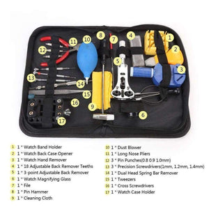 Planet Gates 22 in 1 Watch Repair Tool Kit Watch Opener Band Link Pin Spring Bar Tool Set Watch Battery Replacement Tool Watchmaker Tools
