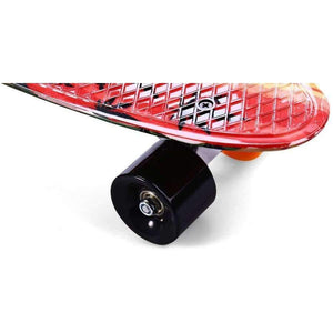 Planet Gates 22 inch Graffiti Maple Printing Maple Leaf Retro Skateboard Longboard Skate Board Mini Cruiser Long board Skatecycle