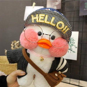 Planet Gates 22 Kawaii Cartoon LaLafanfan 30cm Cafe Duck Plush Toy Stuffed Soft Kawaii Duck Doll Animal Pillow Birthday Gift for Kids Children