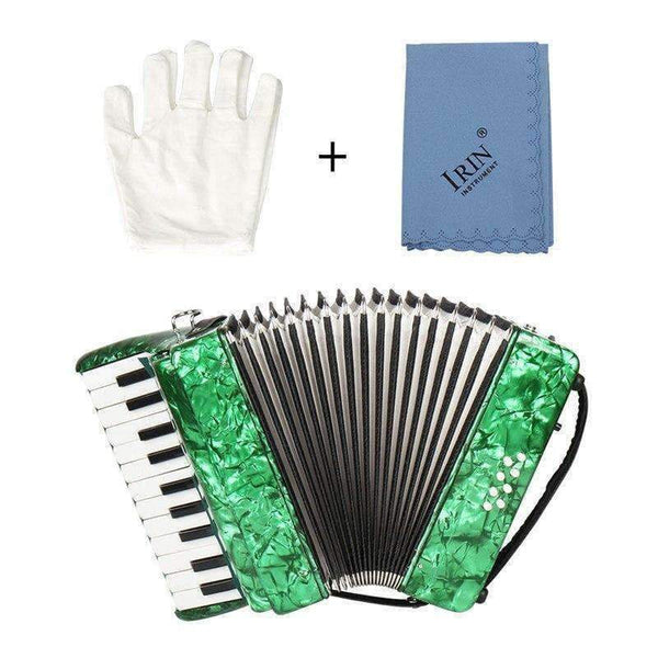 Planet Gates 22 Keys 8 Bass accordion 22K8B With Adjustable Straps Gift Toys Kids Children Musical Instrument Beginners With Gloves wipe
