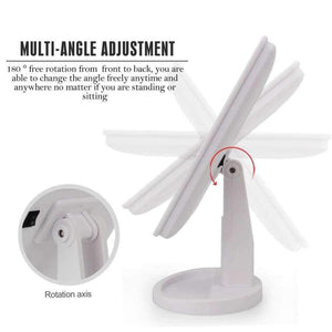 Planet Gates 22 LED Touch Screen Makeup Mirror Professional Vanity Mirror Lights Health Beauty Adjustable Countertop 180 Rotating