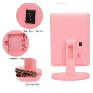 Planet Gates 22 LED Touch Screen Makeup Mirror Professional Vanity Mirror Lights Health Beauty Adjustable Countertop 180 Rotating