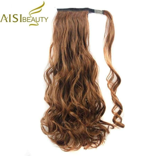 Planet Gates 22" Long Wave Clip In Hair Tail False Hair Ponytail Hairpiece With Hairpins Synthetic Wig Pony Tail Hair Extensions